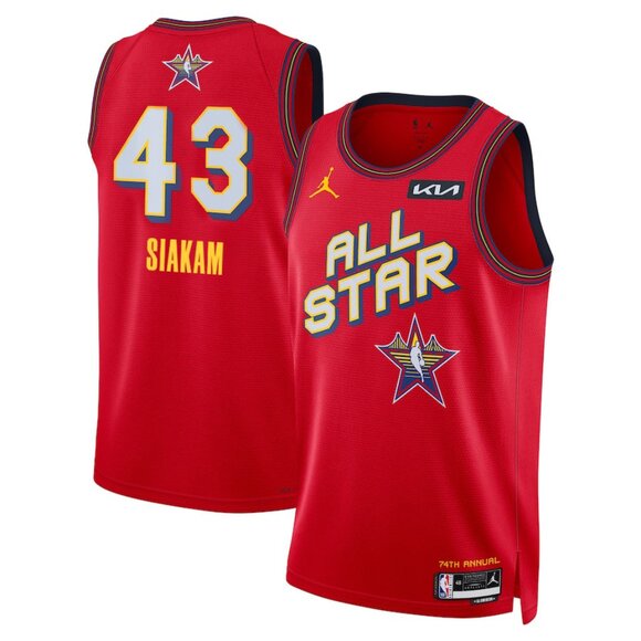 Mens Pascal Siakam Red 2025 All Star Jersey - Picture 1 of 1